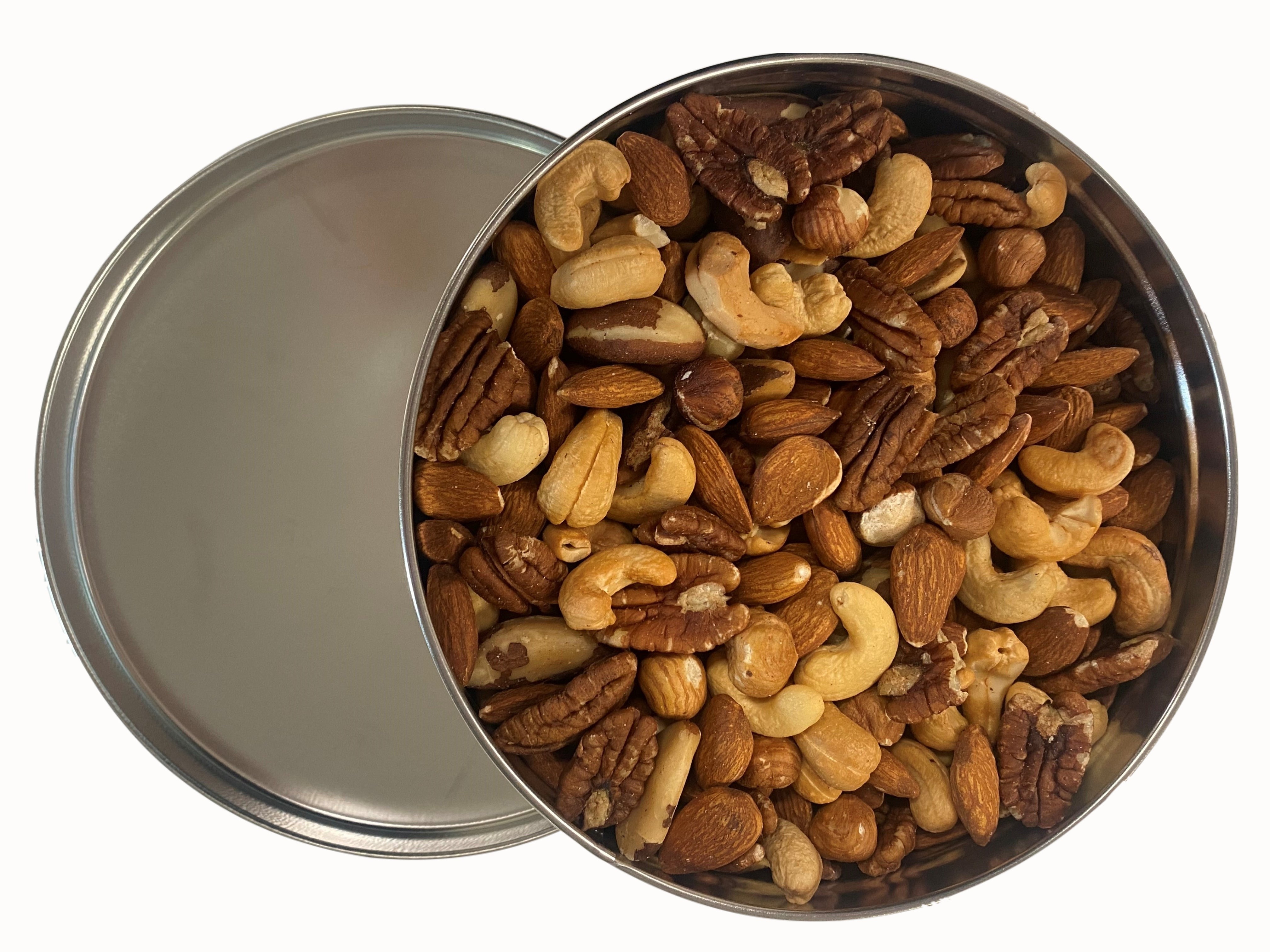 Deluxe Mixed Nuts, Roasted and Salted or Roasted Unsalted — Mound City  Shelled Nut Company