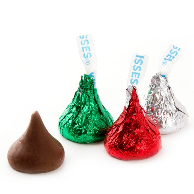 Hershey's Kisses Milk Chocolate Candy, Holiday Gift Box, 8.5 Oz. 